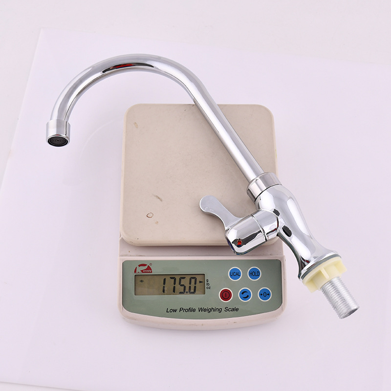 Konyhai mosogatócsaptelep műanyag testtel, kerámiás szeleppel, elektroplattált bevonattal, ülő típusú felszerelés, kulcsos nyitás