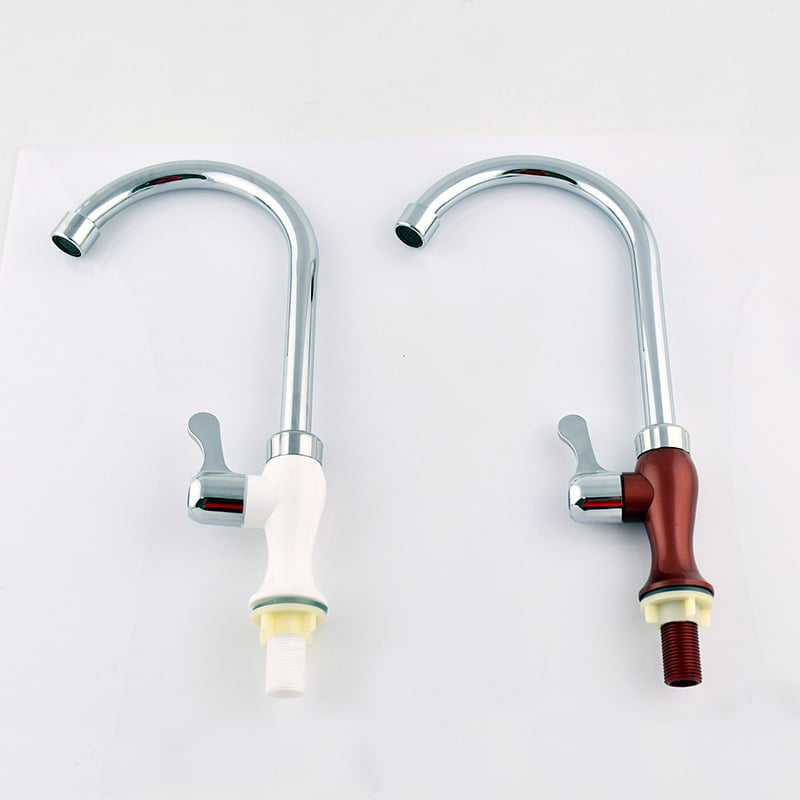 Konyhai mosogatócsaptelep műanyag testtel, kerámiás szeleppel, elektroplattált bevonattal, ülő típusú felszerelés, kulcsos nyitás