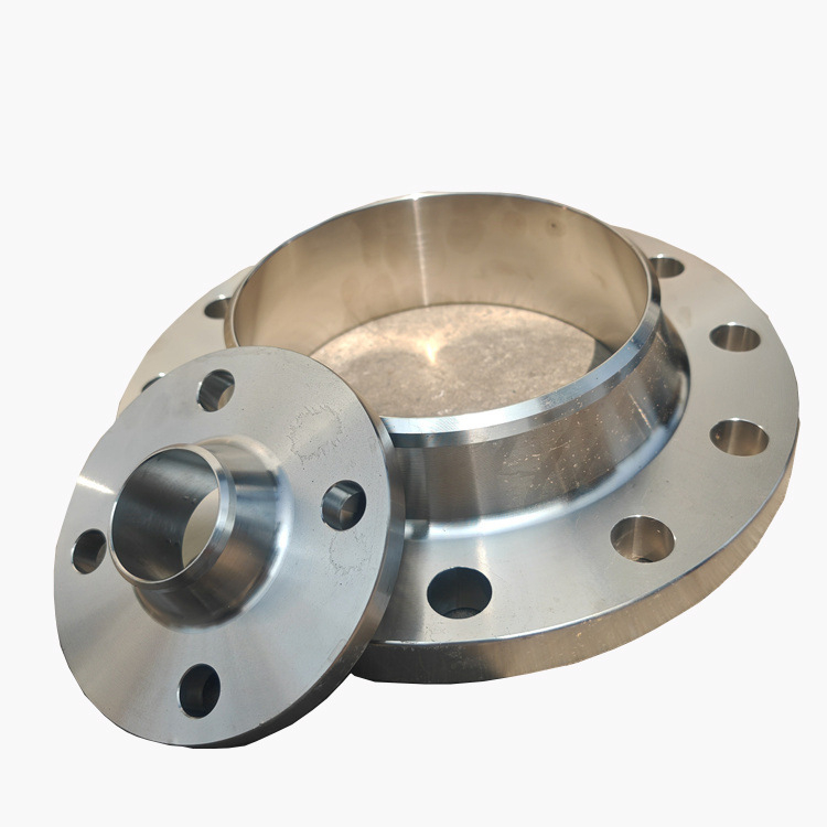 Rozsdamentes acél axiális fülflang nyakkal; csatlakozás: hegesztés; korrózióálló és nagy nyomásnak ellenálló; osztály 1.