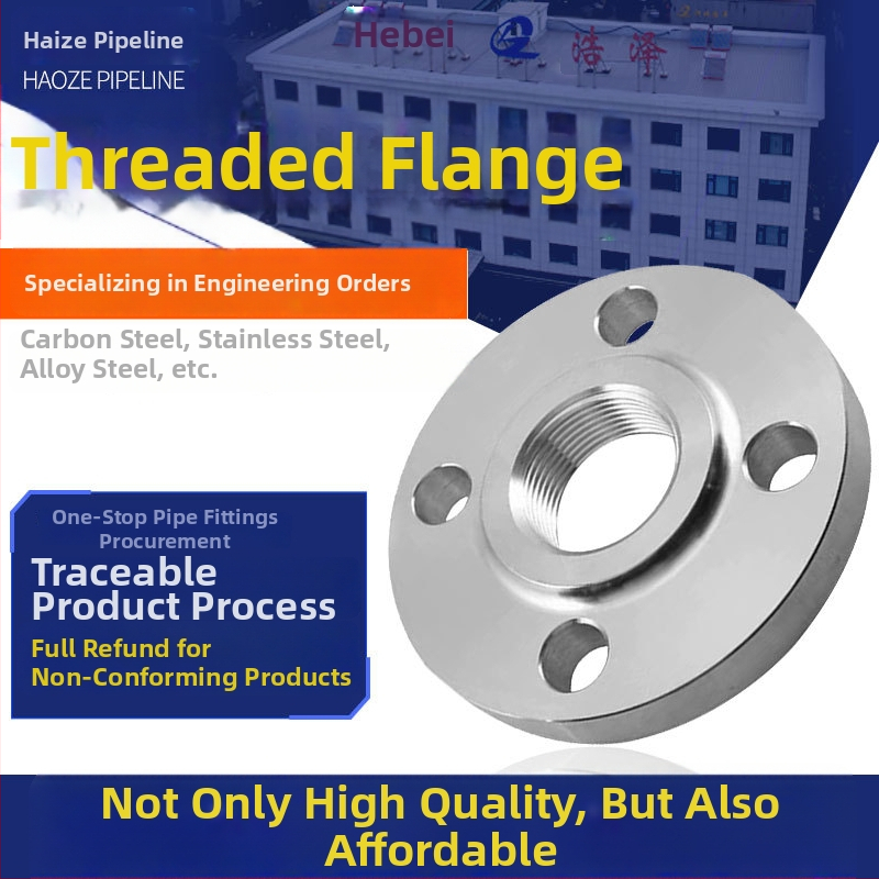 Vnútorný závitový flanš, kované nerezovej ocele 304/316L, vysokotlaká odolnosť, skrutkované spojenie