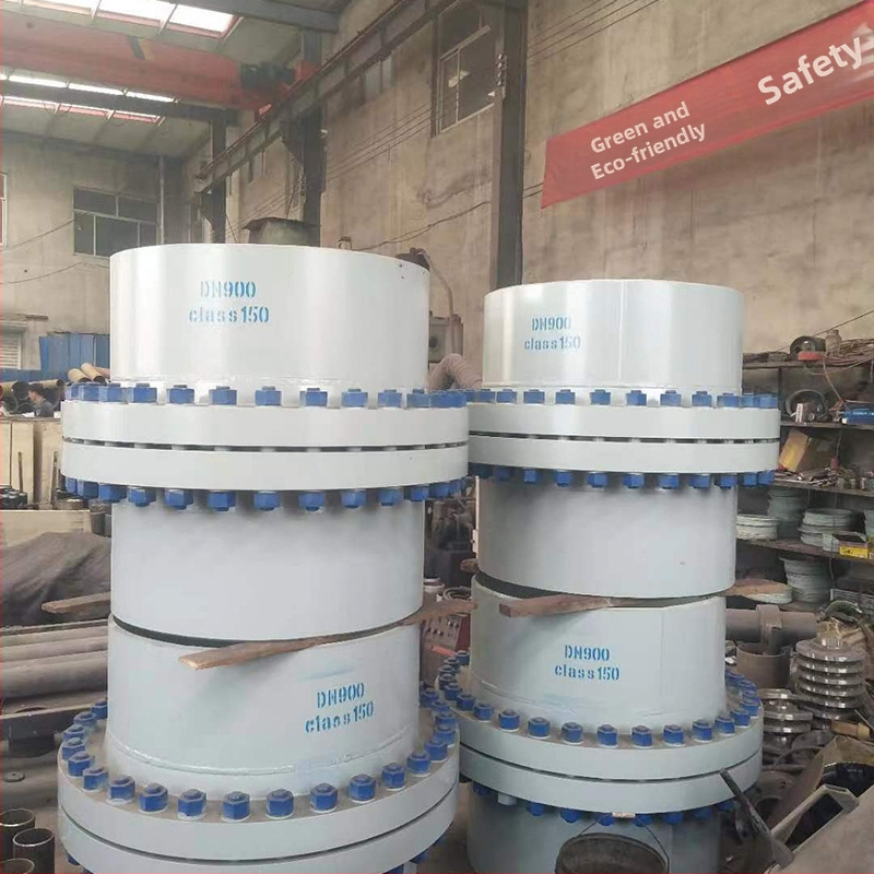 Izolovaná príruba pre ropovody a plynovody, monolitická z nehrdzavejúcej ocele, axiálny typ, zvárané spojenie, dobrá elasticita