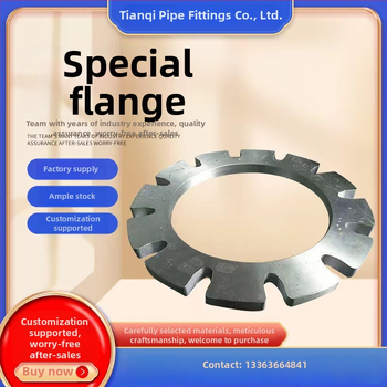 Speciálne tvarovaná príruba z uhlíkovej ocele, výkovok, horizontálny typ, zvárané pripojenie, odolnosť voči korózii a vysokému tlaku, národný štandard, Tianqi