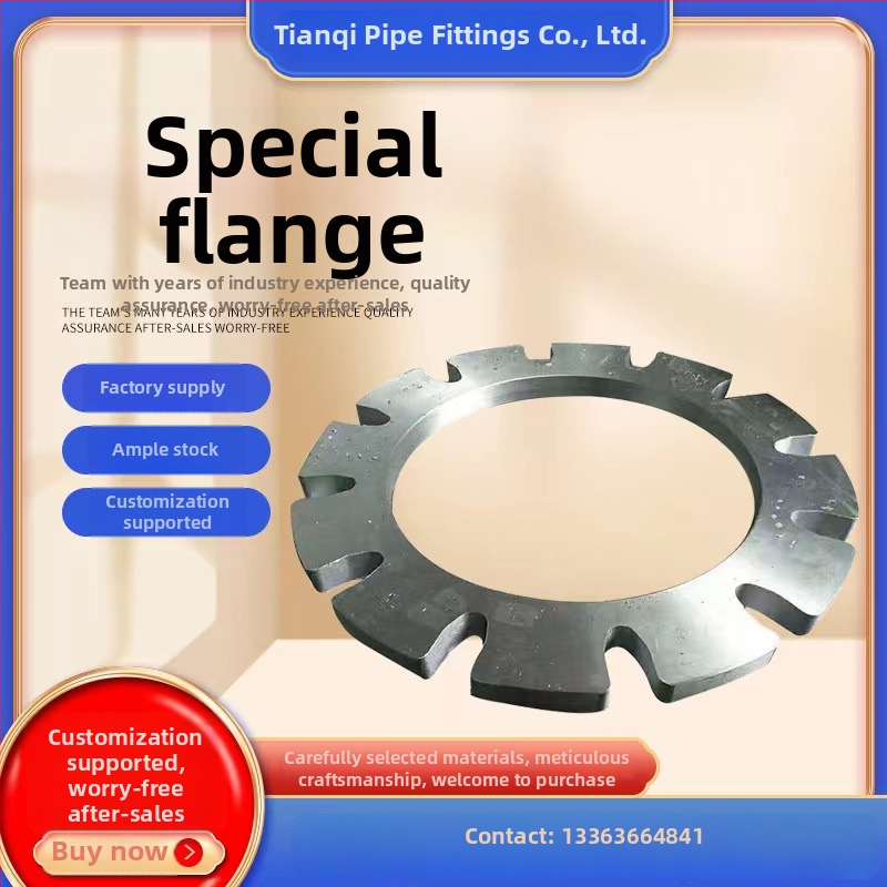 Speciálne tvarovaná príruba z uhlíkovej ocele, výkovok, horizontálny typ, zvárané pripojenie, odolnosť voči korózii a vysokému tlaku, národný štandard, Tianqi