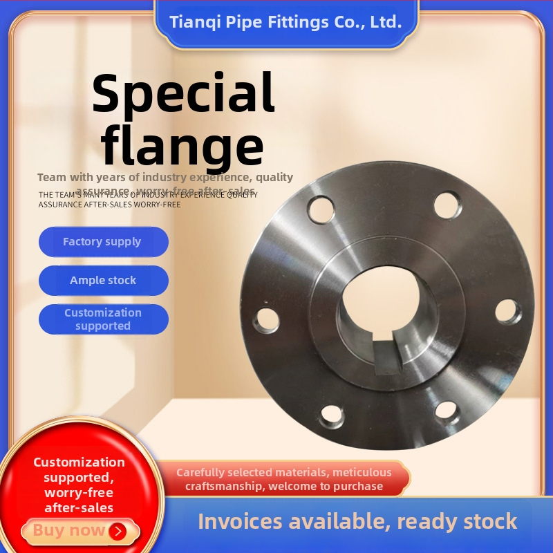 Speciálne tvarovaná príruba z uhlíkovej ocele, výkovok, horizontálny typ, zvárané pripojenie, odolnosť voči korózii a vysokému tlaku, národný štandard, Tianqi