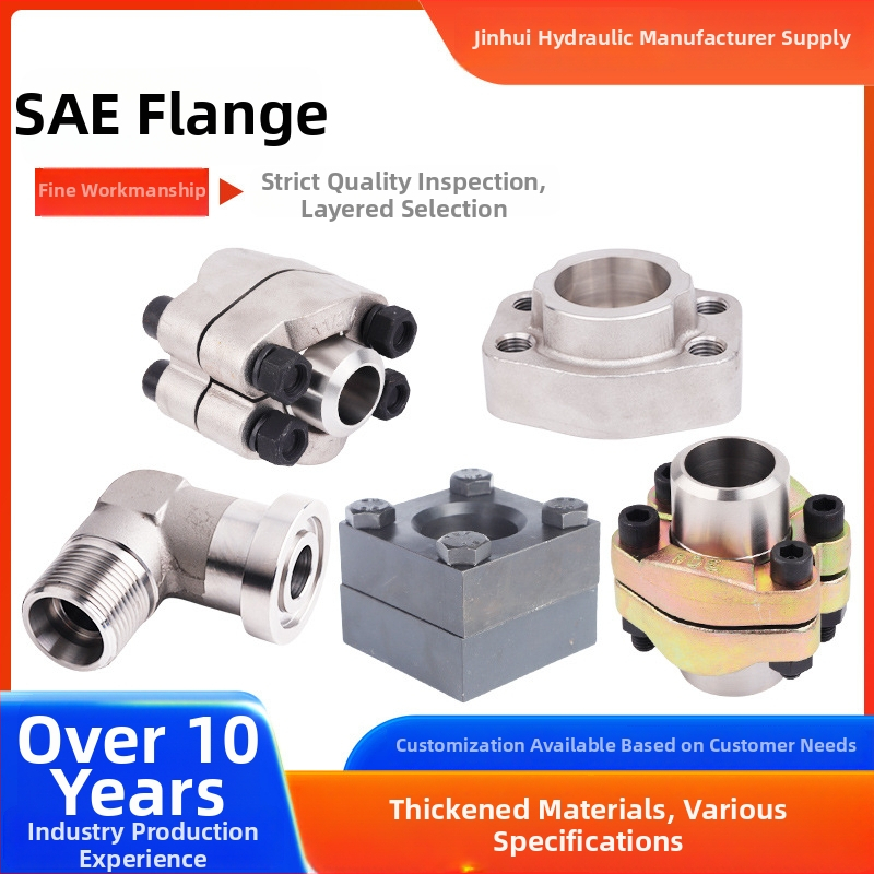 SAE nehrdzavejúce ocele vysokotlaký prírubový spoj, horizontálny zváraný typ, JB518C ISO6162 SAE štandard, značka Jinhui