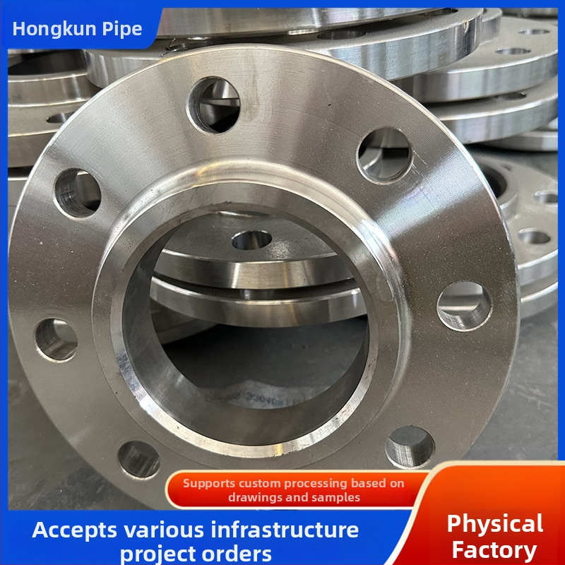 Plochý zvárací prírub z nehrdzavejúcej ocele 304, axiálny typ, závitové pripojenie, Ø100