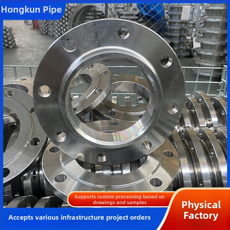 Plochý zvárací prírub z nehrdzavejúcej ocele 304, axiálny typ, závitové pripojenie, Ø100