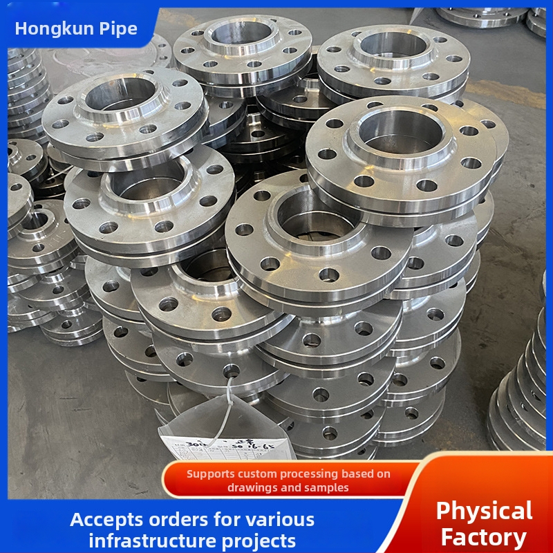 Plochý zvárací prírub z nehrdzavejúcej ocele 304, axiálny typ, závitové pripojenie, Ø100