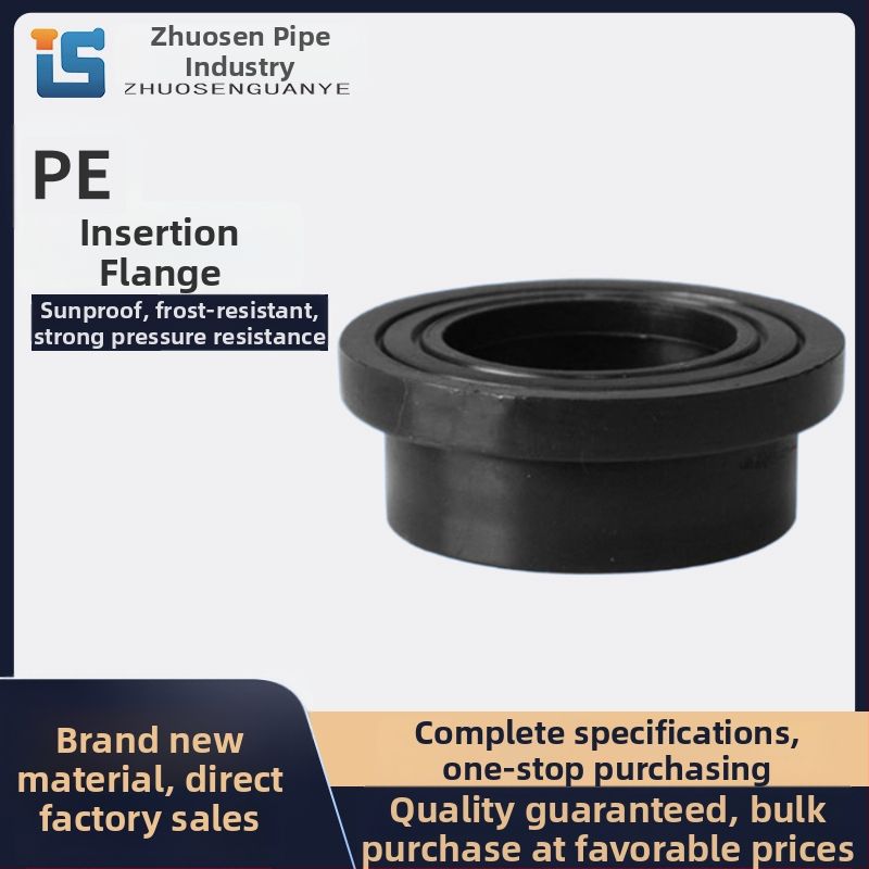 PE príruba so socketom, axiálny typ, upínacie spojenie klipsom, trieda 1, dobrá elasticita a odolnosť voči korózii, národný štandard