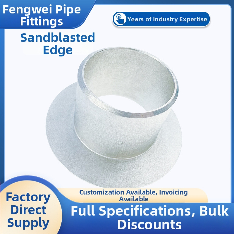 Transverzné zvárané priemyselné potrubné spojenie s prírubou, 304 nerezová oceľ, model Roll Sand Flanging, vysokotlaková odolnosť.