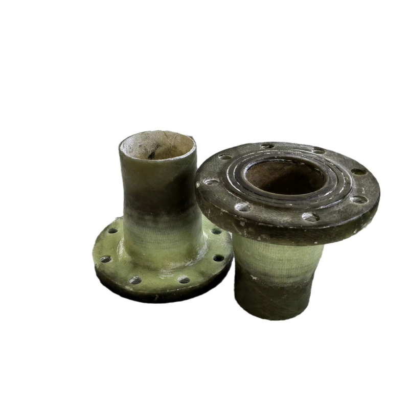 Fitings FRP cu flanșă din fibră de sticlă - diametru variabil al flanșei - îmbinare scurtă - proces de lay-up manual