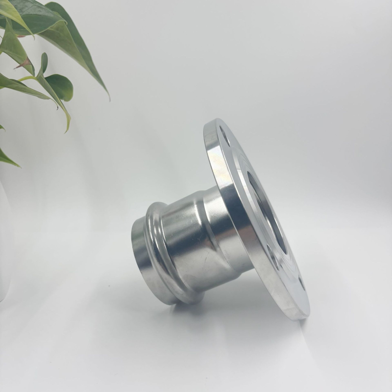 Flanșă din oțel inoxidabil orizontală, model 12F, diametru 16 mm, cu conectare prin clemă