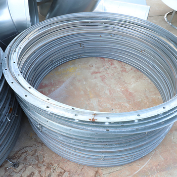 SJ-07 flan tömítés, galvanizált vagy rozsdamentes acélból, hegesztett csatlakozás, magas összenyomási szilárdság, osztály A