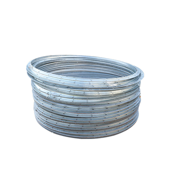 SJ-07 flan tömítés, galvanizált vagy rozsdamentes acélból, hegesztett csatlakozás, magas összenyomási szilárdság, osztály A