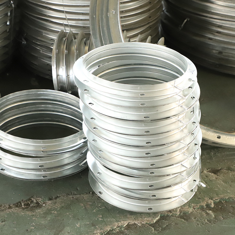 SJ-07 flan tömítés, galvanizált vagy rozsdamentes acélból, hegesztett csatlakozás, magas összenyomási szilárdság, osztály A