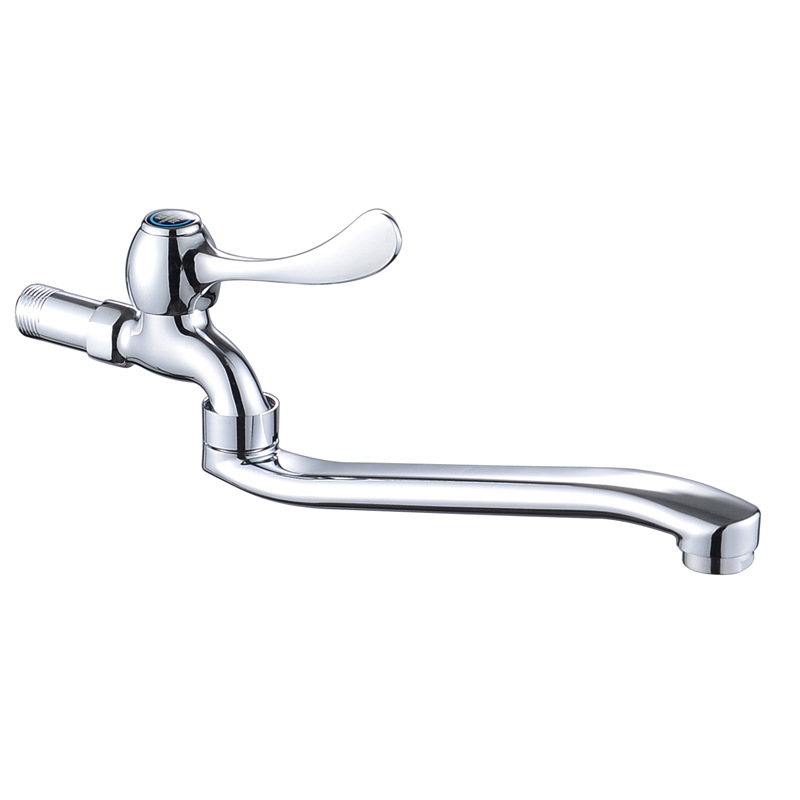 Konyhai mosogató csap lengő funkcióval, falba épített, DN15 4-pontos csatlakozás, rézből készült szeleptest