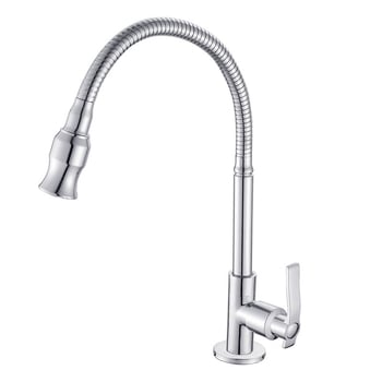 Konyhai rozsdamentes acél hidegvíz csap, modell YP-K8791, 2 cm bemenet/kimenet, csiszolt felület