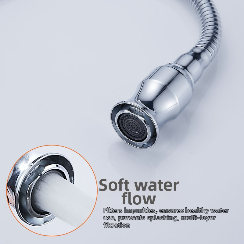 Konyhai rozsdamentes acél hidegvíz csap, modell YP-K8791, 2 cm bemenet/kimenet, csiszolt felület