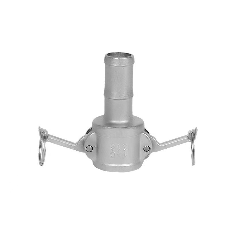 Nerezová oceľ C-typový flanšový konektor pre cisternu na olej, skrutkové pripojenie, odolný voči korózii, vysokotlaková odolnosť