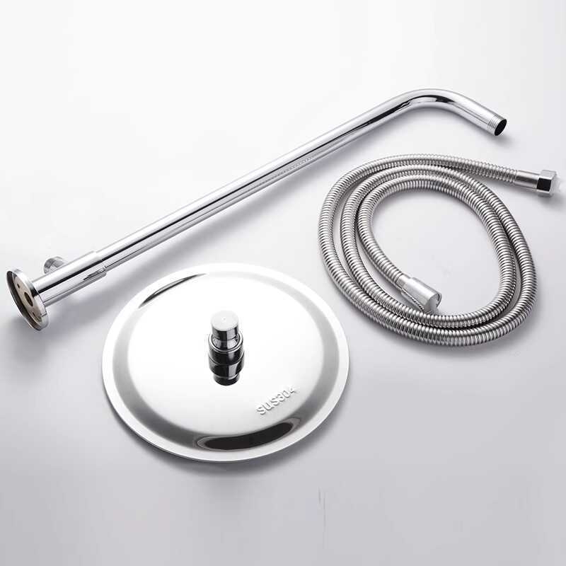 Душ глава с горно пръскане, шлифована неръждаема стомана, функция дъжд, модел J-01, работна температура 0–90°C