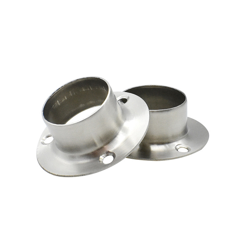 Suport flanșă din oțel inoxidabil pentru bară de haine orizontală, tip transversal, sudură, model FLZXZ001, grad avansat, rezistență la coroziune și la presiune înaltă