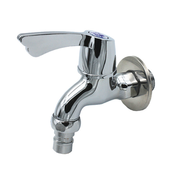 Bakrena slavina za perilicu, zidna montaža, jednoručna, elektroplatirani završetak, 0.8 MPa, ≤80°C