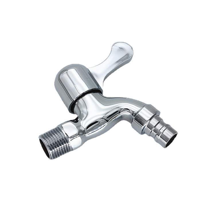 Bakrena slavina za perilicu, zidna montaža, jednoručna, elektroplatirani završetak, 0.8 MPa, ≤80°C