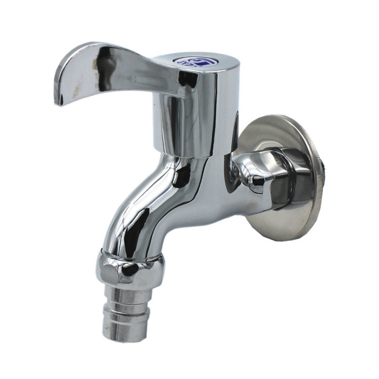 Bakrena slavina za perilicu, zidna montaža, jednoručna, elektroplatirani završetak, 0.8 MPa, ≤80°C