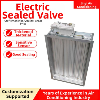 Elektrický hermetický ventil s vysokým objemom vzduchu, obojsmerný tok, elektrické poháňanie, určený pre vzduch