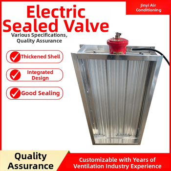 Elektrický hermetický ventil s vysokým objemom vzduchu, obojsmerný tok, elektrické poháňanie, určený pre vzduch