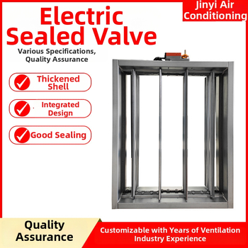 Elektrický hermetický ventil s vysokým objemom vzduchu, obojsmerný tok, elektrické poháňanie, určený pre vzduch
