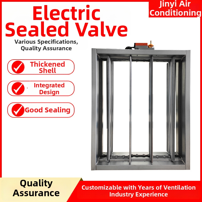 Elektrický hermetický ventil s vysokým objemom vzduchu, obojsmerný tok, elektrické poháňanie, určený pre vzduch