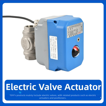 Elektrický nerezový guľový ventil DN32, trojdielne telo