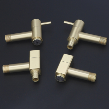 Bakreni ventil za perilicu rublja, zidni, brzo otvaranje mlaza, 1/4-inčni priključak, s jednim otvorom