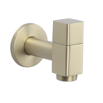 Bakreni ventil za perilicu rublja, zidni, brzo otvaranje mlaza, 1/4-inčni priključak, s jednim otvorom