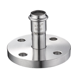 Тънкостенни неръждаеми водопроводни фитинги с фланцова седалка и двойно закрепване, 304 неръждаема стомана