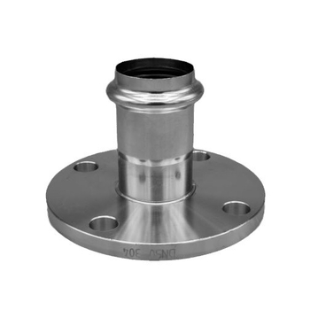 Тънкостенни неръждаеми водопроводни фитинги с фланцова седалка и двойно закрепване, 304 неръждаема стомана