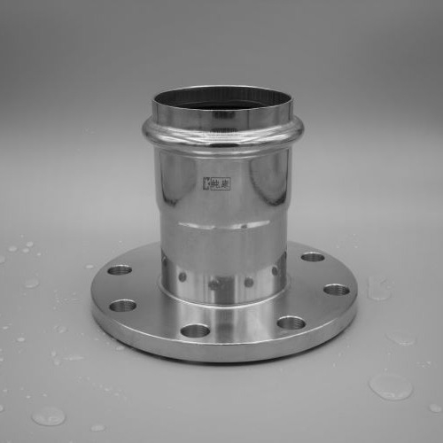 Тънкостенни неръждаеми водопроводни фитинги с фланцова седалка и двойно закрепване, 304 неръждаема стомана