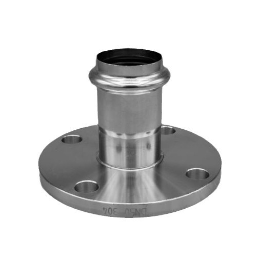 Тънкостенни неръждаеми водопроводни фитинги с фланцова седалка и двойно закрепване, 304 неръждаема стомана