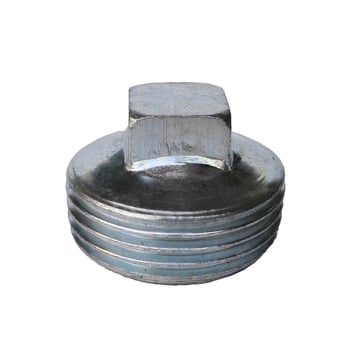 Oceľová zátka na potrubie s vonkajším závitom a vnútorným závitom, guľatá hlava rúry