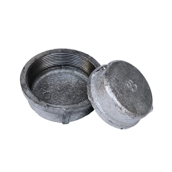 Oceľová zátka na potrubie s vonkajším závitom a vnútorným závitom, guľatá hlava rúry