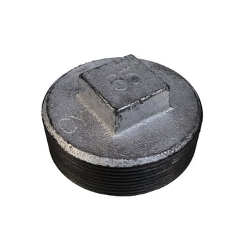 Oceľová zátka na potrubie s vonkajším závitom a vnútorným závitom, guľatá hlava rúry