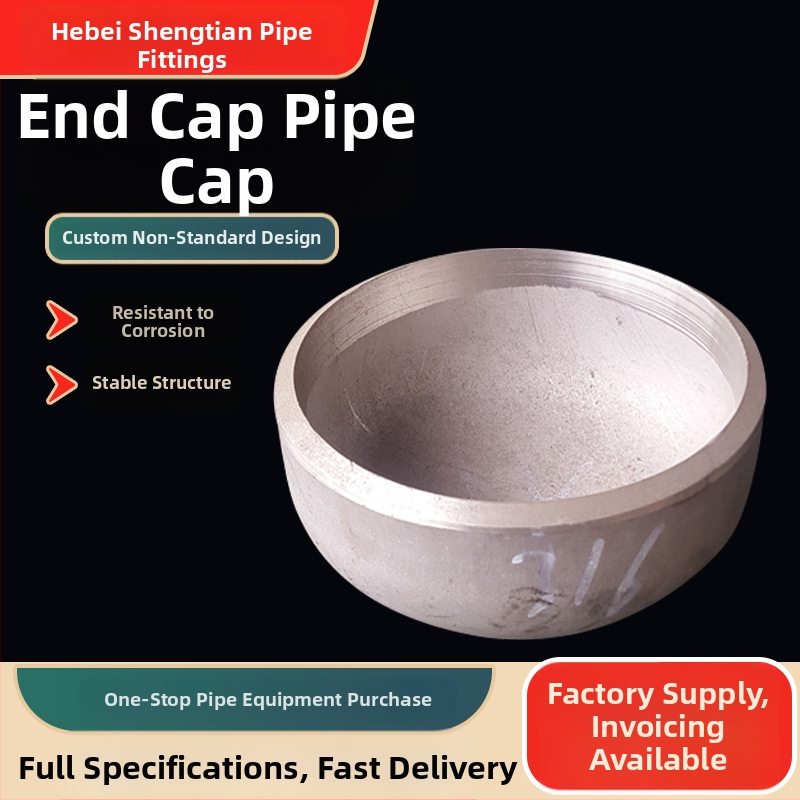 Rúrkový koncový uzáver s polguľovou hlavou, uhlíková oceľ, DN20-DN2200, odolnosť voči korózii a vysokému tlaku