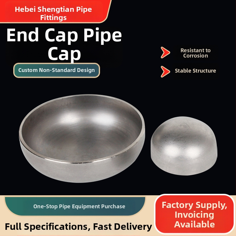 Rúrkový koncový uzáver s polguľovou hlavou, uhlíková oceľ, DN20-DN2200, odolnosť voči korózii a vysokému tlaku