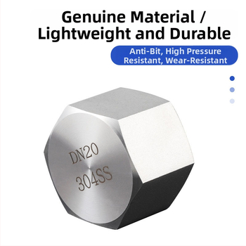 Vnútorná šesťuholníková zátka na rúre z nehrdzavejúcej ocele 304, hrúbka steny 5 mm, model: vnútorná šesťuholníková zátka 304, odolnosť voči kompresii