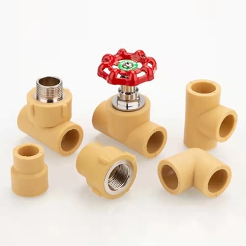 PPR rúrkové fitingy guľový ventil s meďovým telom — materiál: PPR+meď; hrúbka steny: národný štandard; teplota: normálna; tlak: normálny