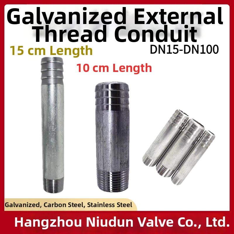 Pozinkovaný vonkajší závitový spoj pre vodovodný a vzduchový systém – predĺženie