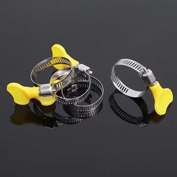 Неръждаема стомана скоба за тръби с дръжка, регулируема 13-44 мм, дебелина на стената 1 мм, първокласна.