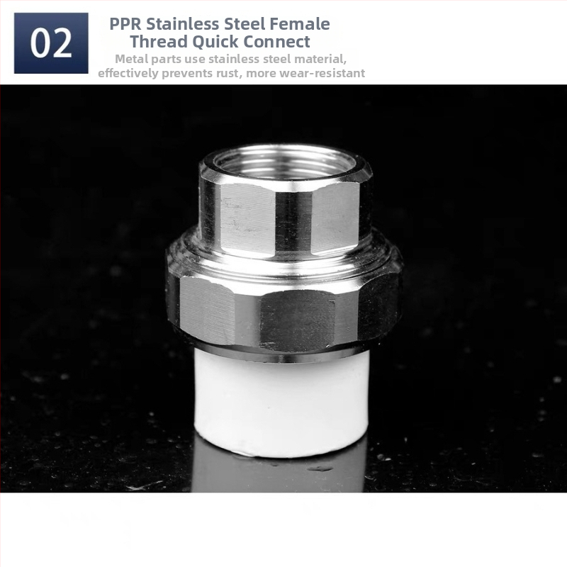 Nerezová oceľová spojka pre PPR s vnútornými a vonkajšími závitmi, model 20-32, značky Aojie, národný štandard