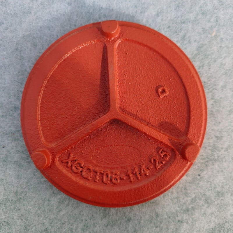 Drážkový spoj na potrubie – duktilný liatin, Shengxing, kategória: koncová zátka rúry